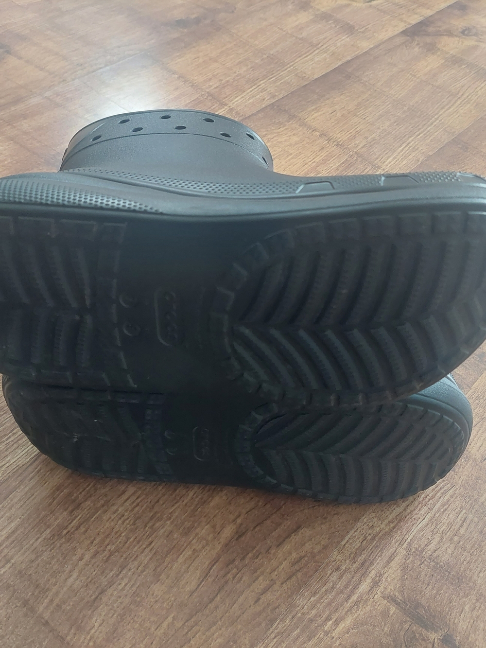 CROCS Women's Black Waterproof Clog Boots Crush Mega Size 9 - Picture 4 of 5